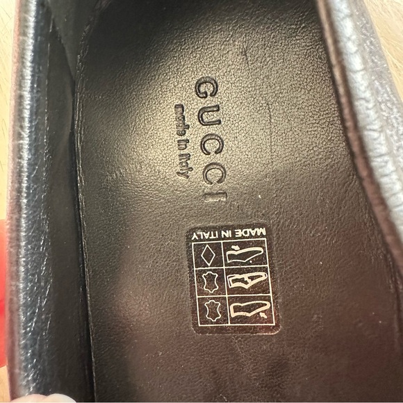 Gucci Women's Qardaha Moc Moc Toe Leather Loafer Leather in Black Size 39 8.5 - Picture 8 of 9